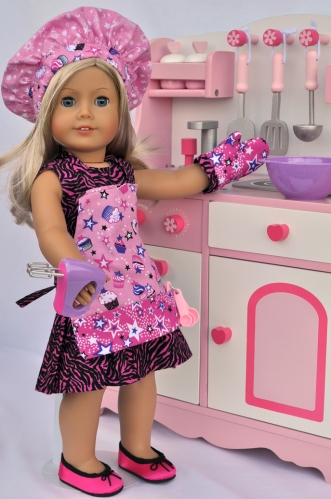 18" Doll in the Kitchen